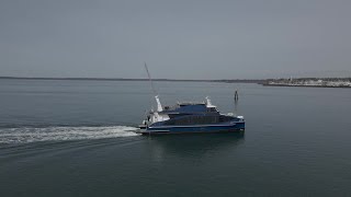 Hydrogenpowered ferry prepares to launch in San Francisco [upl. by Aerdnua]