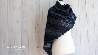 Easy Triangle Shawl [upl. by Lehcir]