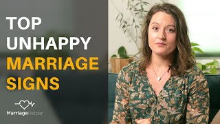 Top 3 Unhappy Marriage Signs  Painful But Noteworthy [upl. by Cave]