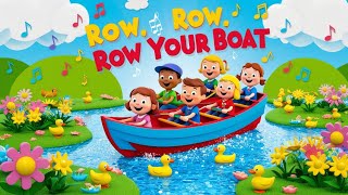 quot✨ Sing Along with Row Row Row Your Boat 🎶 Fun Nursery Rhymes for Kids  Explore the Joy of Musicquot [upl. by Aeriell242]