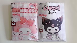 Paper DIY  Unboxing Kuromi amp My melody Blind Bags [upl. by Mikah]