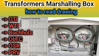 Transformers Marshalling Drawing  Buchholz wti oti oltc osr prv [upl. by Laresa]