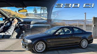 2001 BMW E46 330Ci  Exterior  Exhaust Sound  Acceleration  POV Spirited Drive 4K [upl. by Daiz]