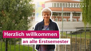 Erstsemesterbegrüßung  UniPräsidentin Prof Dr Ute Clement [upl. by Hijoung]