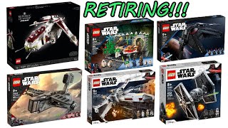 EVERY LEGO STAR WARS SET RETIRING IN 2023 UPDATED LIST [upl. by Gnilyarg986]