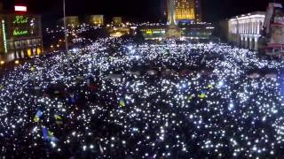 Ukraine Euromaidan Щедрик Carol of the Bells [upl. by Brennen]