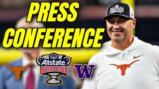 Sugar Bowl Press Conference Steve Sarkisian [upl. by Yetah]