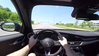 2017 Alfa Romeo Quadrifoglio POV Test Drive [upl. by Reddin946]