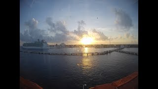 Sonnenuntergang in der Karibik  Sunset in the Caribbean Carnival Miracle [upl. by Ayetal]