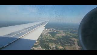 Delta 717 Landing in Jackson MS Great Engine Sounds [upl. by Kev592]