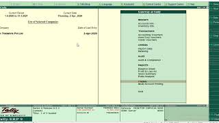 Print Stock Item Master Data in TallyERP9 [upl. by Ahsena]