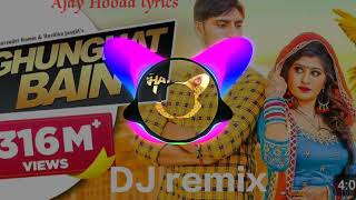 ghunghat bain  DJ remix  Ajay Hooda  ruchika Jangra  haryahi navi song  surender romio [upl. by Solana]