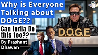 USA JUST CREATED DOGE  Trump and Elon Musks Insane Plan to Change USA Forever  Can India Do this [upl. by Morell797]