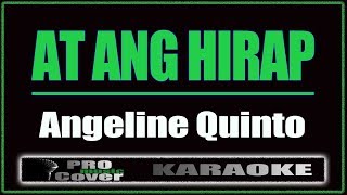 At ang hirap  Angeline Quinto KARAOKE [upl. by Ahsito598]