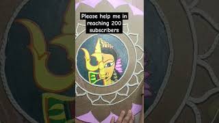 Help me in reaching 200 subscribers please art lippanart viral durga maa mirrorwork [upl. by Michaele]