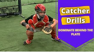 5 Catcher Drills to DOMINATE behind the plate for all catchers [upl. by Akkin147]