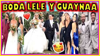 BODA DE LELE PONS Y GUAYNAA 👰🏻🤵🏻😍 FIESTA E INVITADOS [upl. by Suzie]