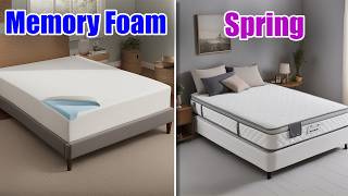 Memory Foam Vs Spring Mattress Which one is Best Best Mattress For Couples 2024 [upl. by Sliwa]