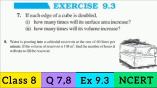 quotClass 8 Maths  Q 78 Ex 93  Chapter 9 Mensurationquot [upl. by Lareine]