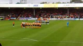 Eddie Thompsons minute silence at Tannadice Dundee Utd 2 [upl. by Spiro]