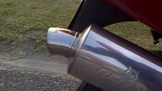 Honda VFR 800 FI with a modified high mount Remus exhaust nice V4 sound [upl. by Katusha]