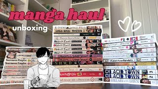 manga haul amp unboxing 💮  February 35 volumes [upl. by Jagir314]