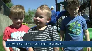 Muscogee Nation opens new playground on Jenks Riverwalk [upl. by Lasyrc174]