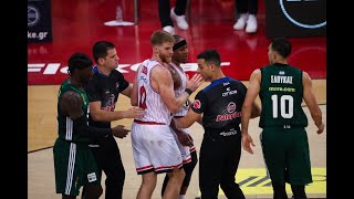 Greek derbies are different 🧨 Closing seconds of Finals Game 2 between Olympiacos and Panathinaikos [upl. by Sou979]