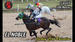 EL NOBLE JOCKEY CLUB VALENTINE  SARMIENTO 171223 [upl. by Nesyla]