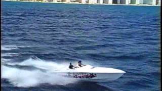 Sea trial rough 28ft Offshore pleasure boat ocean running [upl. by Hilly]