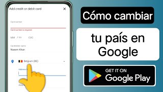 Cómo cambiar de país en Google Play Store nueva actualización  Cambiar religión en Play Store [upl. by Bindman210]