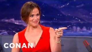 Jennifer Garner Interview Pt 1 100312  CONAN on TBS [upl. by Soble]