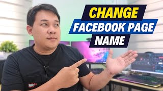 PAANO PALITAN ANG FACEBOOK PAGE NAME  2023 [upl. by Martel]