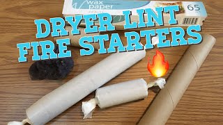 DIY Dryer Lint Fire Starter  Upcycled Fire Starters [upl. by Alcock]