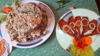 Restaurant style Chicken egg friedrich and chicken fry recipe [upl. by Imot]