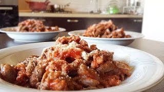 Gnocchetti di grano saraceno al ragù sardo  Le video ricette di Lara [upl. by Eninej]