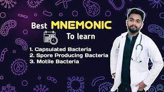 Mnemonic for capsulatedspore forming motile bacteria 🔥🔥🔥🔥🔥full video👍👍 [upl. by Kilk]