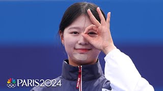 Lim Sihyeon adds to South Koreas legacy with third archery gold medal  Paris Olympics  NBC Sports [upl. by Animaj861]