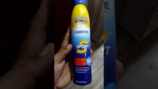 Coppertone sport sunscreen spray spf 50 sunscreen summer skincare ytshort [upl. by Madelle]