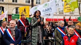 🔵 ZOOM SUR  Audrey Pulvar soutient les agriculteurs bio devant lAssemblée Nationale [upl. by Arnon414]