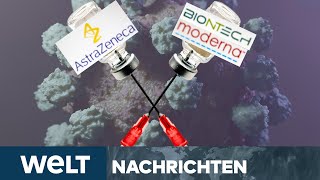 KREUZIMPFUNG AstraZeneca amp mRNA sollen bestmöglichsten Schutz bieten  WELT Newsstream [upl. by Nhguavad]