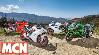 2017 Ducati Supersport S Comparison Test  Review  Motorcyclenewscom [upl. by Annabela359]