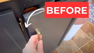 People with dated kitchen cabinets are flipping over this genius idea [upl. by Adihsaar756]