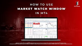 MT4 Trading Tutorial How To Use The Market Watch Window [upl. by Ainoda274]