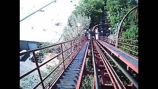 Iron Wolf REVERSE POV Six Flags Great America [upl. by Haerdna]