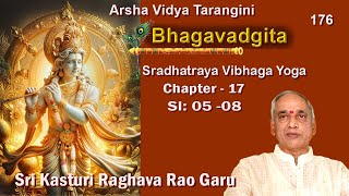 176 BG Eng Ch 17 Sradhatraya Vibhaga Yoga Sl 0508 Sri Kasturi Raghava Rao Garu [upl. by Accebber487]