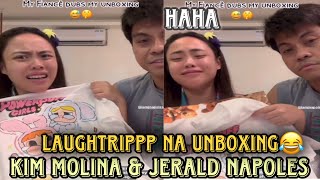 Kim Molina at Jerald Napoles laughtrip sa pag aUNBOX ng mga items na may kasamang powerpuff crying [upl. by Poole]