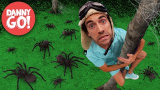 quotSpooky Spiders Everywherequot 🕷🎃 Halloween Adventure  Floor is Lava Game  Danny Go Songs for Kids [upl. by Setsero]