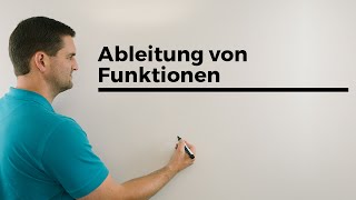 Ableitung von Funktionen Ableiten mehrere Beispiele Differenzieren  Mathe by Daniel Jung [upl. by Jolynn187]