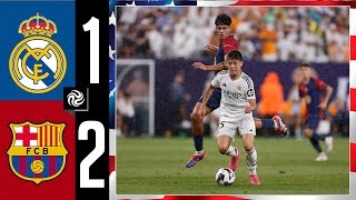 HIGHLIGHTS  Real Madrid 12 FC Barcelona  Summer Tour 2024 [upl. by Leinahtan]